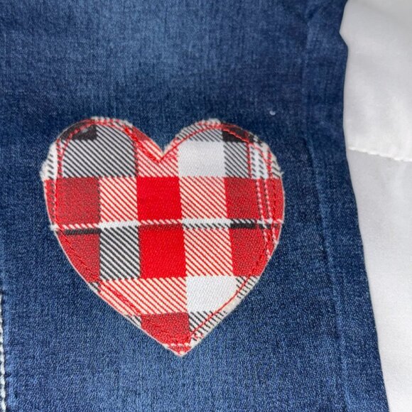 Vigoss Girls The Jagger Skinny Jeans Size 6 Denim Patchwork Design - Picture 9 of 12